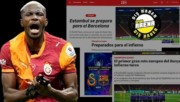 Barcelona maçı öncesi İspanya'da gündem Galatasaray! 'Cehenneme hazır mısınız? Barça'nın ilk büyük Avrupa mücadelesi'