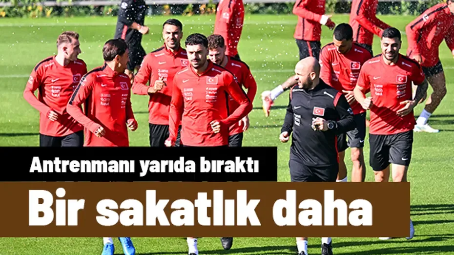 İdmanı yarıda bıraktı: Milli Takım'da İtalya maçı öncesi sakatlık