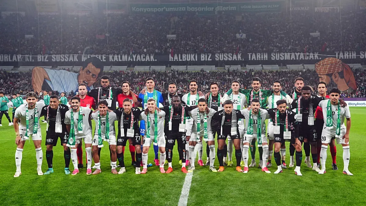 Tümosan Konyaspor ile Filistin Milli Takımı dostluk maçında karşı karşıya geldi
