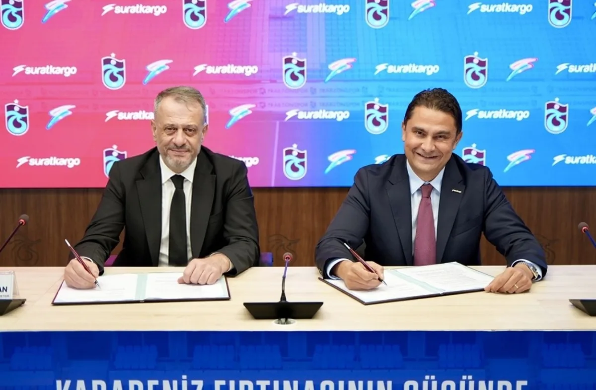 Trabzonspor'da sponsorluk imzası: Sürat Kargo ile yola devam
