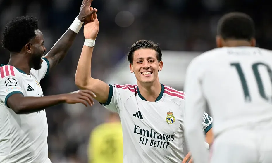 Real Madrid'den RB Leipzig'e 4 gol: Arda Güler'den yine harika performans