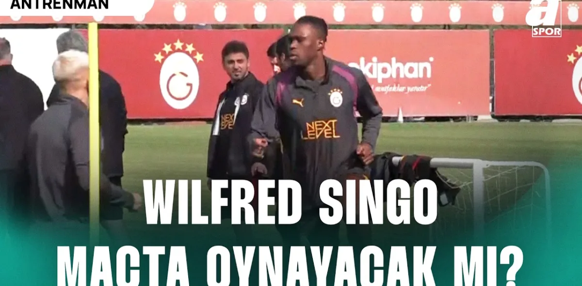 Galatasaray Lille Maçı Öncesi Son Antrenmanını Gerçekleştirdi! Wilfred Singo Çalışmalarda Yer Aldı